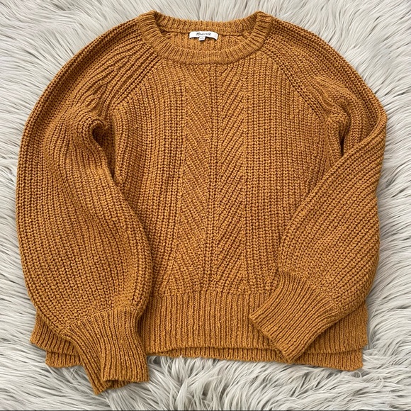 Madewell Sweaters - MADEWELL Balloon-Sleeve Pullover Sweater Size Small
